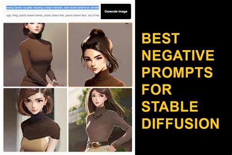 stable diffusion negative prompts|Best Negative Prompts for Stable Diffusion